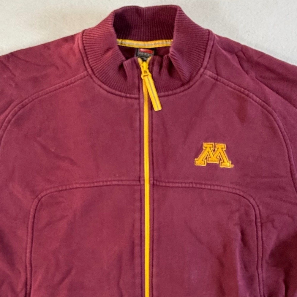 Minnesota Golden Gophers Nike Full Zip Sweatshirt Jacket Mens XL Maroon VTG NCAA
